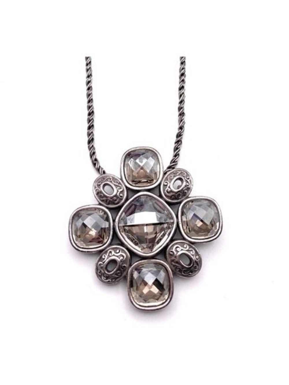 Brighton "Venus Rising" Maltese Cross Pendant Necklace and Brooch Combo.